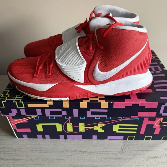 Nike Kyrie 6 TB University Red White Basketball Shoes CW4142-603 Men’s Sz 13-NIB main image 10